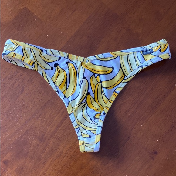 PINK Victoria's Secret Other - PINK Victoria's Secret Banana Print Thong Panties Size Large